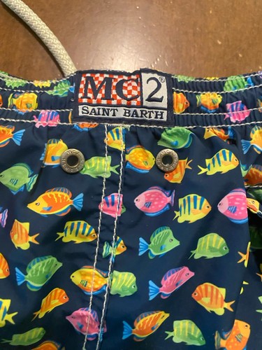 MC 2 Saint Barth Fish boys swim trunks size 12 - Picture 4 of 5