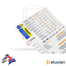 Fuseboard Consumer Unit Label Sticker Sheet