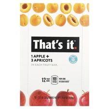 That s It Fruit Bars Apples  Apricots 12 Bars 1 2 oz 420 g Each All-Natural,