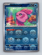 Alomomola 024 2025 Pokemon S&V Black Bolt Poke Ball Reverse Holo Card NM+ (a)