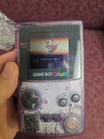 Gameboy Color Atomic Purple W/Bomberman Pocket Tested Shown Working