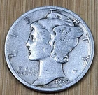 1939 P Mercury Dime 90% Silver coin