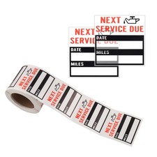 300PCS Car Oil Change Stickers for Windshield,Next Service Due Sticker,2"x2" ...