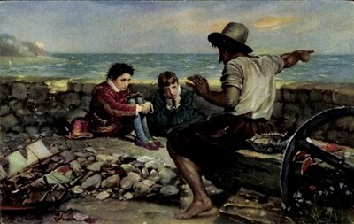 Künstler Ak Millais, John Everett, Die Kindheit Raleighs - 5062602