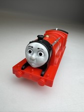 Thomas  Friends Trackmaster James Scared Shocked Face Train Engine Works Great 