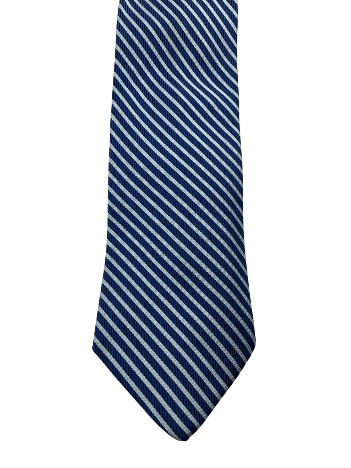 New Brooks Brothers XL Navy Blue Striped Silk Tie Made USA Business Extra Long thumbnail 2