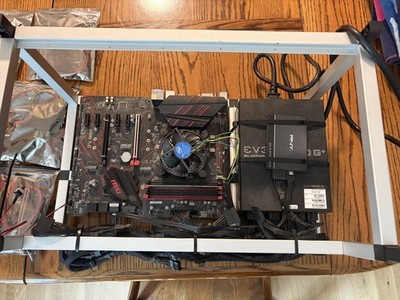 Mining Rig | Z390 Gaming+ | i3-9100F | EVGA 1300W G+ | 6 Risers | Ready for GPUS