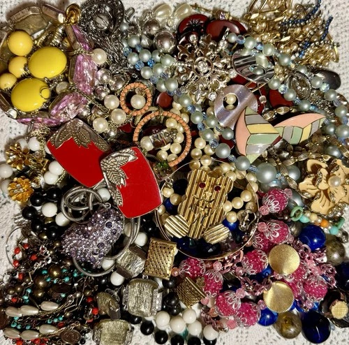 “Not-So Mystery” Lot 40+ Piece Costume Jewelry Vintage To Now-Get It All HUGE!