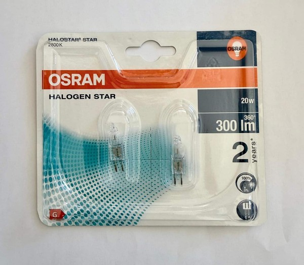 20X Osram G4 Halogen Stiftsockel-Birne Lampe Dimmbar 12V 20W 2800K Warm-Weiss-image