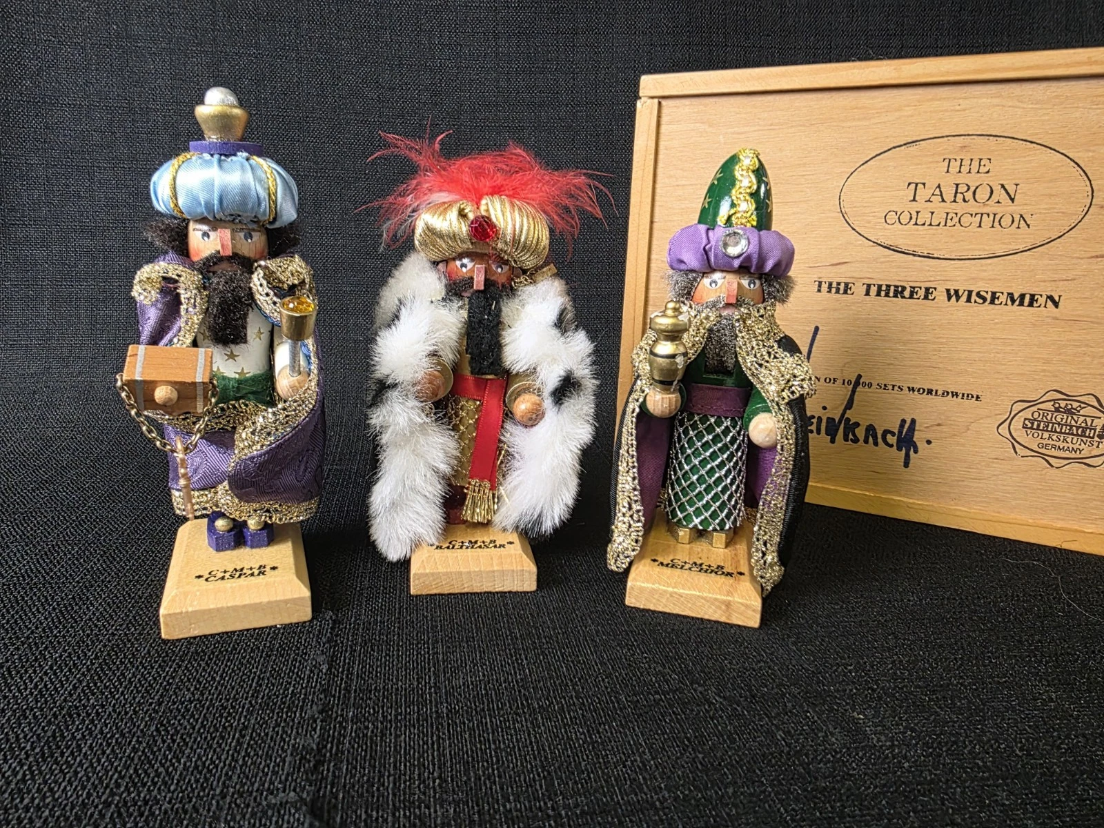 STEINBACH Taron Collection THE THREE WISEMEN Nutcrackers w/Box Signed Ltd Ed