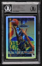 BAS 1997-98 Topps Chrome Refractor BJ Armstrong #69 BGS Authentic Auto 3c7