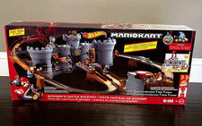 Hot Wheels Mario Kart Bowser's Castle Raceway Track Set New in Box