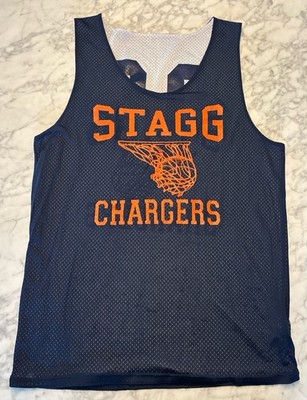 Stagg High School Chargers Reversible Basketball Jersey XL Palos Hills IL Rare