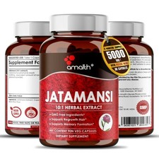 Jatamansi Nardostachys Spikenard Root Extract Powder Balchar 5000mg 90 Capsules