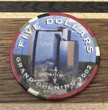 Mohegan Sun Casino $5 Chip Connecticut Grand Opening Sun Hotel 2002
