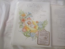 Vintage Hallmark Keepsake Baby Book Album Our Baby's First Three Years