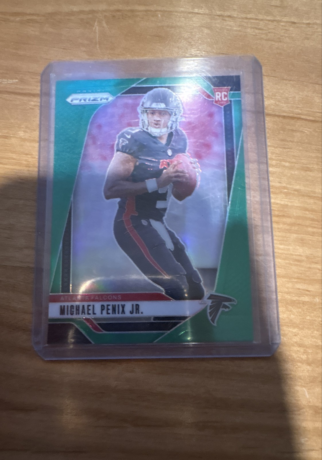 2024 Panini Prizm - Rookies Michael Penix Jr. #378 Green Prizm (RC)