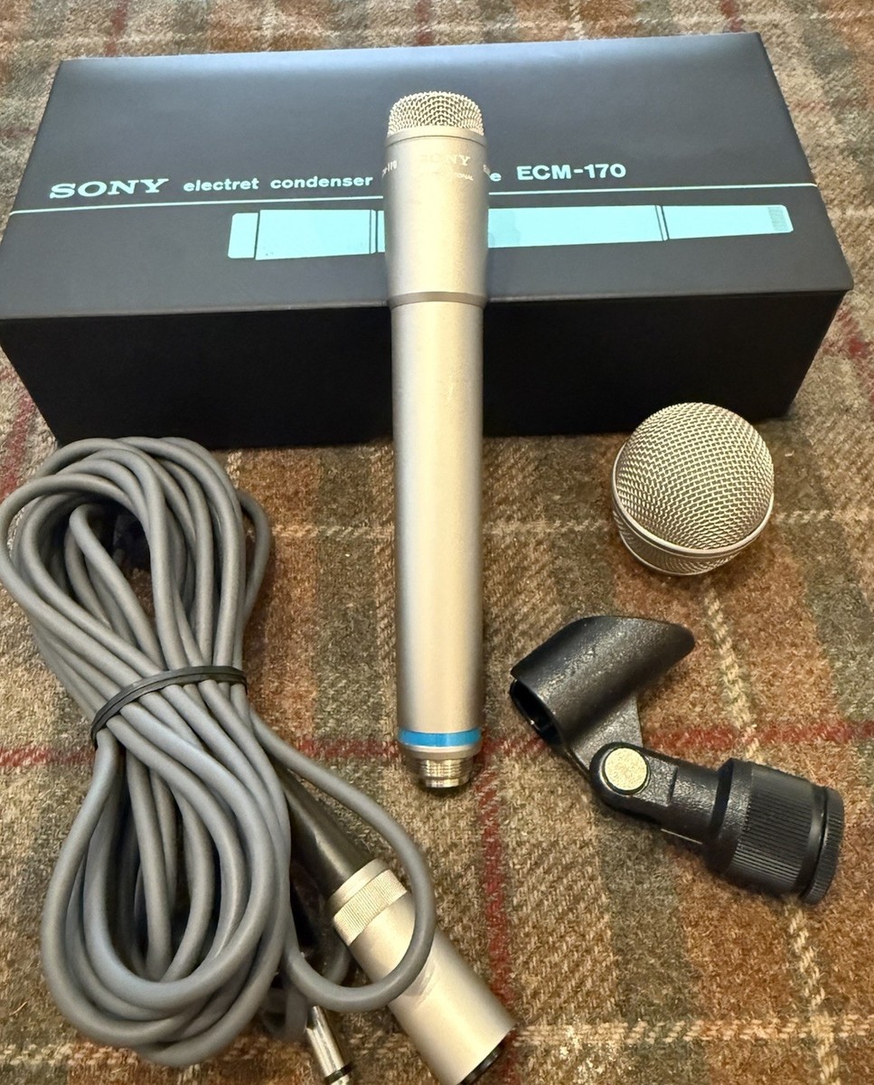 Sony ECM-170 Microphone w/ Box and Accessories, Made in Japan