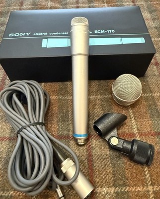 Sony ECM-170 Microphone w/ Box and Accessories, Made in Japan