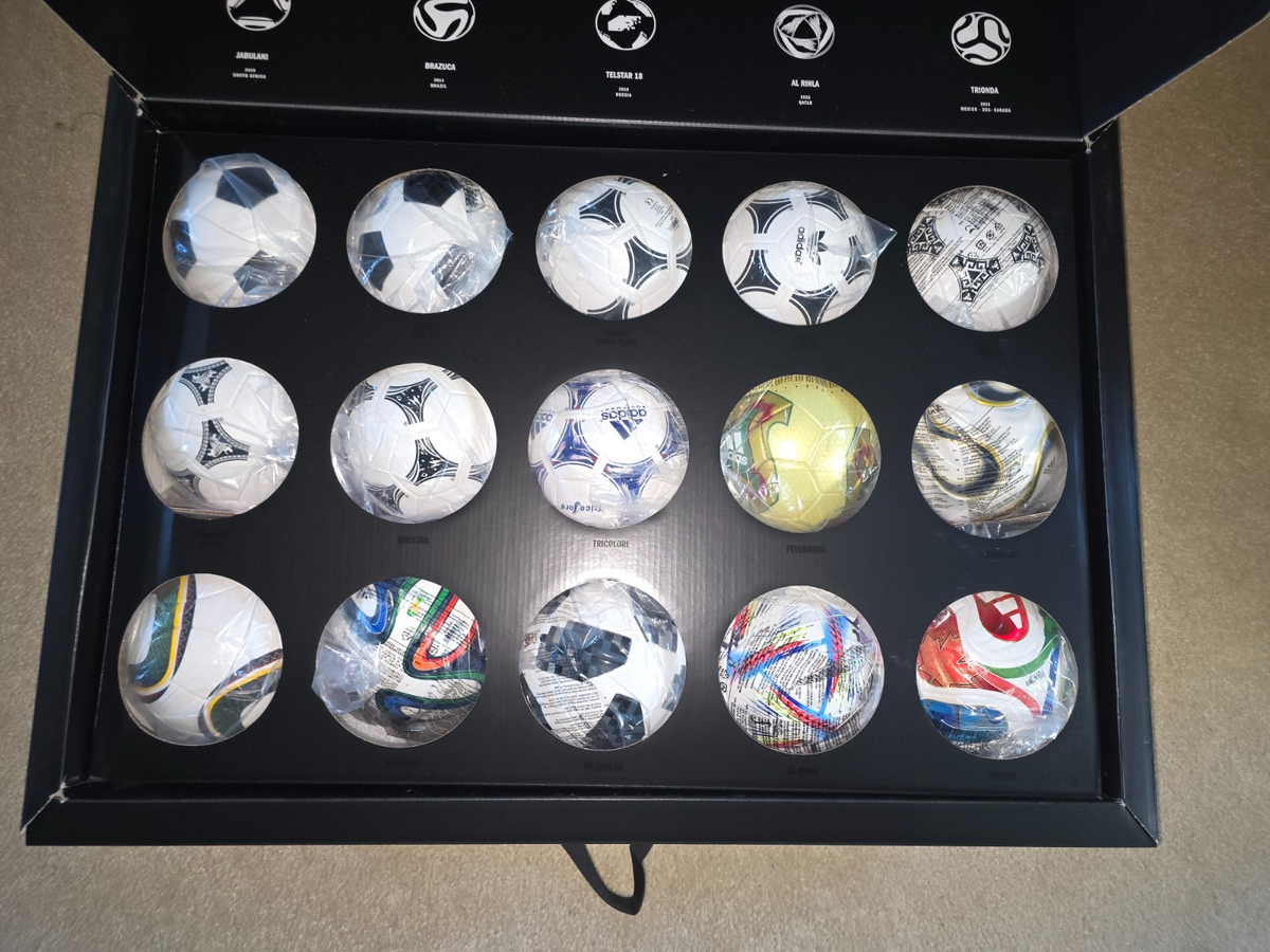 NEW 2026 ADIDAS FIFA WORLD CUP HISTORICAL MINI BALL SET IN BOX