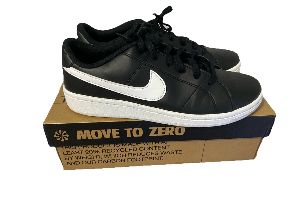 Nike Court Royale 2 Next Nature Low Shoes Size 9 Black White DH3160-001 - Image 3 of 4