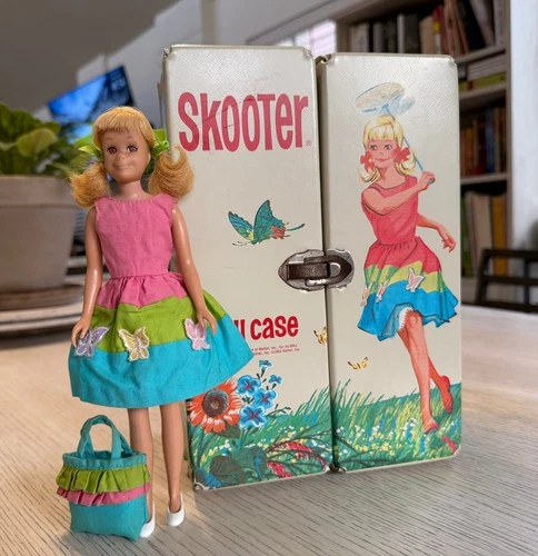 Vintage Barbie Skipper SKOOTER COUNTRY PICNIC Wardrobe Case w/skooter VERY RARE!