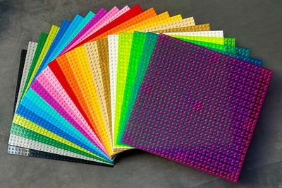 Bauplatte 32x32 Grundplatte beidseitig bebaubar stapelbar Baseplate Neu/Ovp