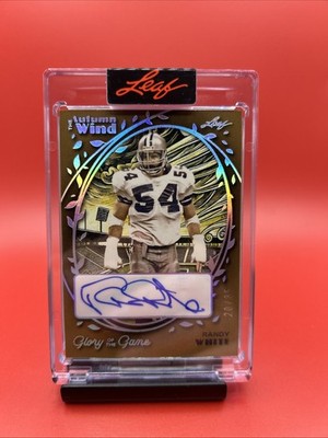 2025 Leaf Glory Of The Game Randy White Autumn Wind Auto #/35