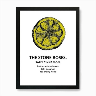 Stone Roses Sally Cinnamon 2 Kunst Pr gerahmtes Wandbild Poster Leinwanddruck Bild