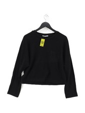 Alexander Wang Women's Jumper M Black 100% Other Crew Neck Pullover