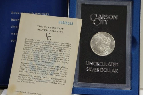 1880 CC US Morgan Dollar $1 GSA Nice Unc Box/Papers...