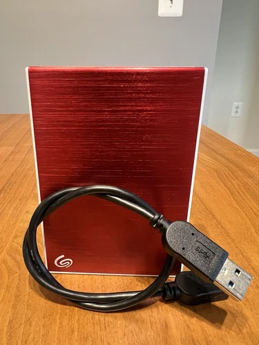 Seagate Backup Plus Portable 5 TB Hard Drive - 2.5" External - Red -