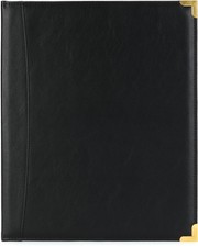 Protec F2BK Deluxe Padded Music Folder with Brass Corners 2-pack Bundle