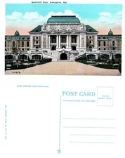 Vintage Postcard Bancroft Hall United States Naval Academy Annapolis Maryland US