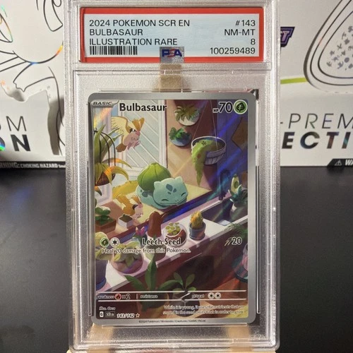 2024 POKEMON RARE STELLAR CROWN BULBASAUR 143 PSA 8 NM #101439831