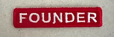 NEW Founder Patch Emblem BSA Boy Scouts of America Embroidered Uniform Red