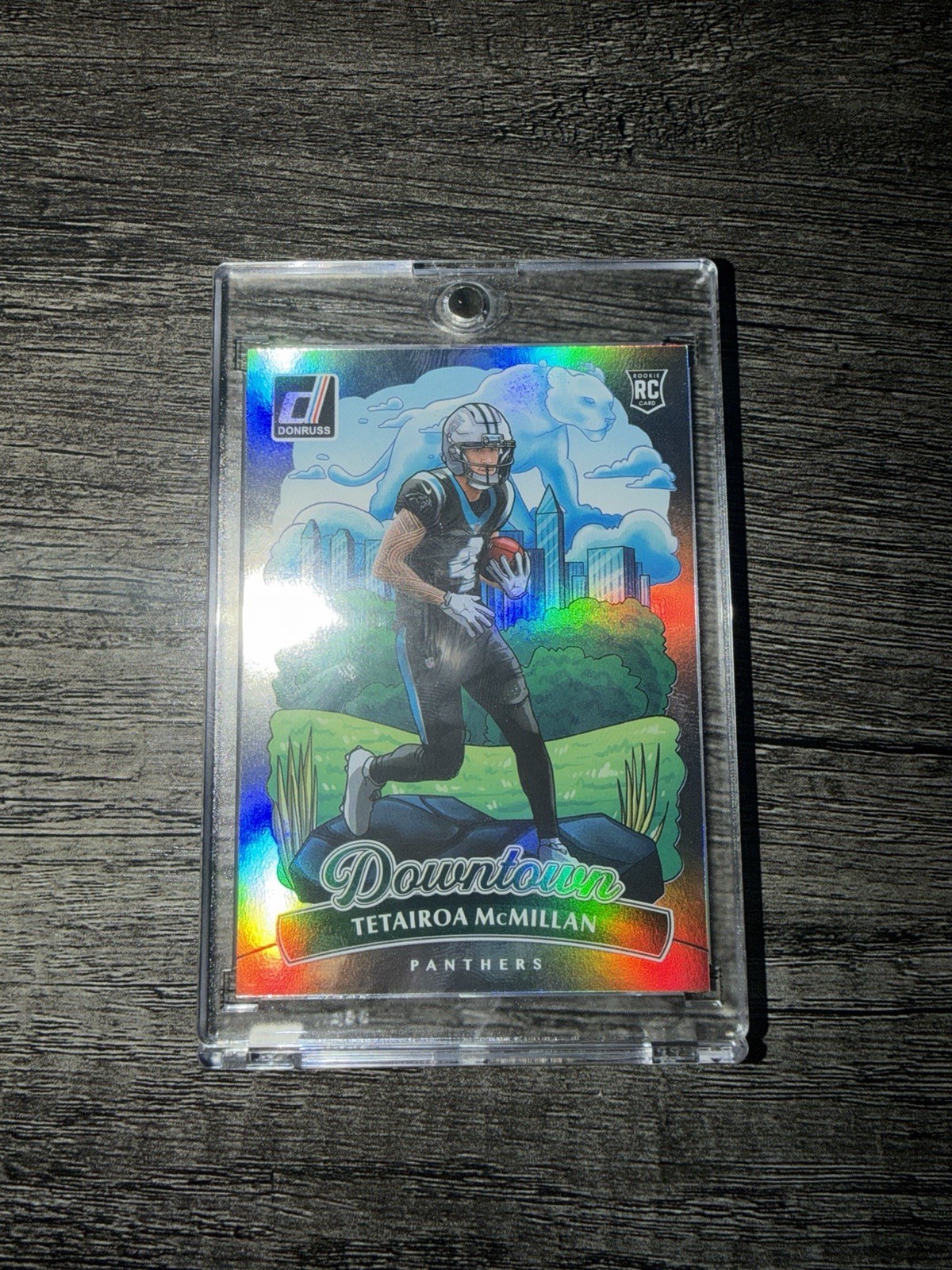 2025 Panini Donruss Tetairoa McMillan Downtown Rookie Carolina Panthers