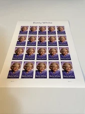 BETTY WHITE Sheet of 20 Forever Stamps MNH #5976