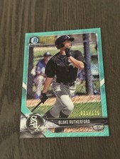 2018 Bowman Chrome Prospects Aqua Shimmer Refractor /125 BCP140 BLAKE RUTHERFORD