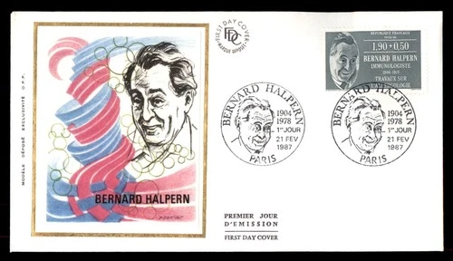 Mayfairstamps France FDC 1987 Bernarnd Halpern Immunologist First Day Cover aax_