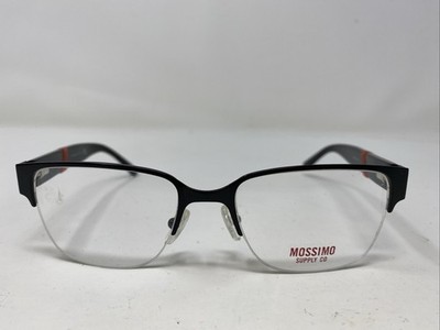 MOSSIMO MS 1097 1615 52-18-140 Black Metal Half Rim Eyeglasses Frame ZC11
