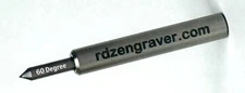 RDZ, 1/4" CNC  60° SPRING LOADED DIAMOND TIP DRAG ENGRAVING TOOL 