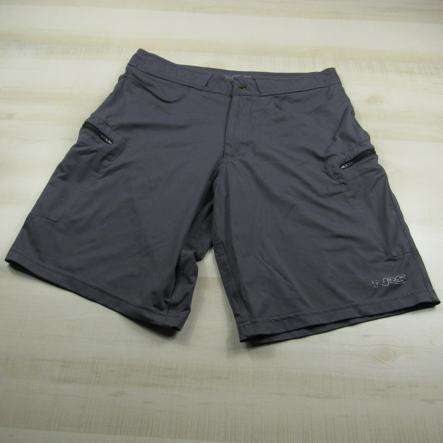 NRS Shorts Mens 30 Gray Tech Cargo Performance Outdoor Nylon Stretch Fishing