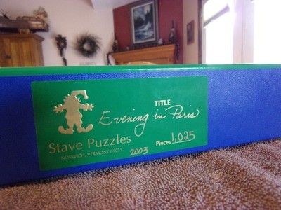 STAVE 2003 Wooden Puzzle Evening In Paris 1025 Pieces NEW