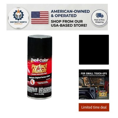E7 Perfect Match Universal Black 8 oz. Automotive Spray Paint for Fast Touch-Ups