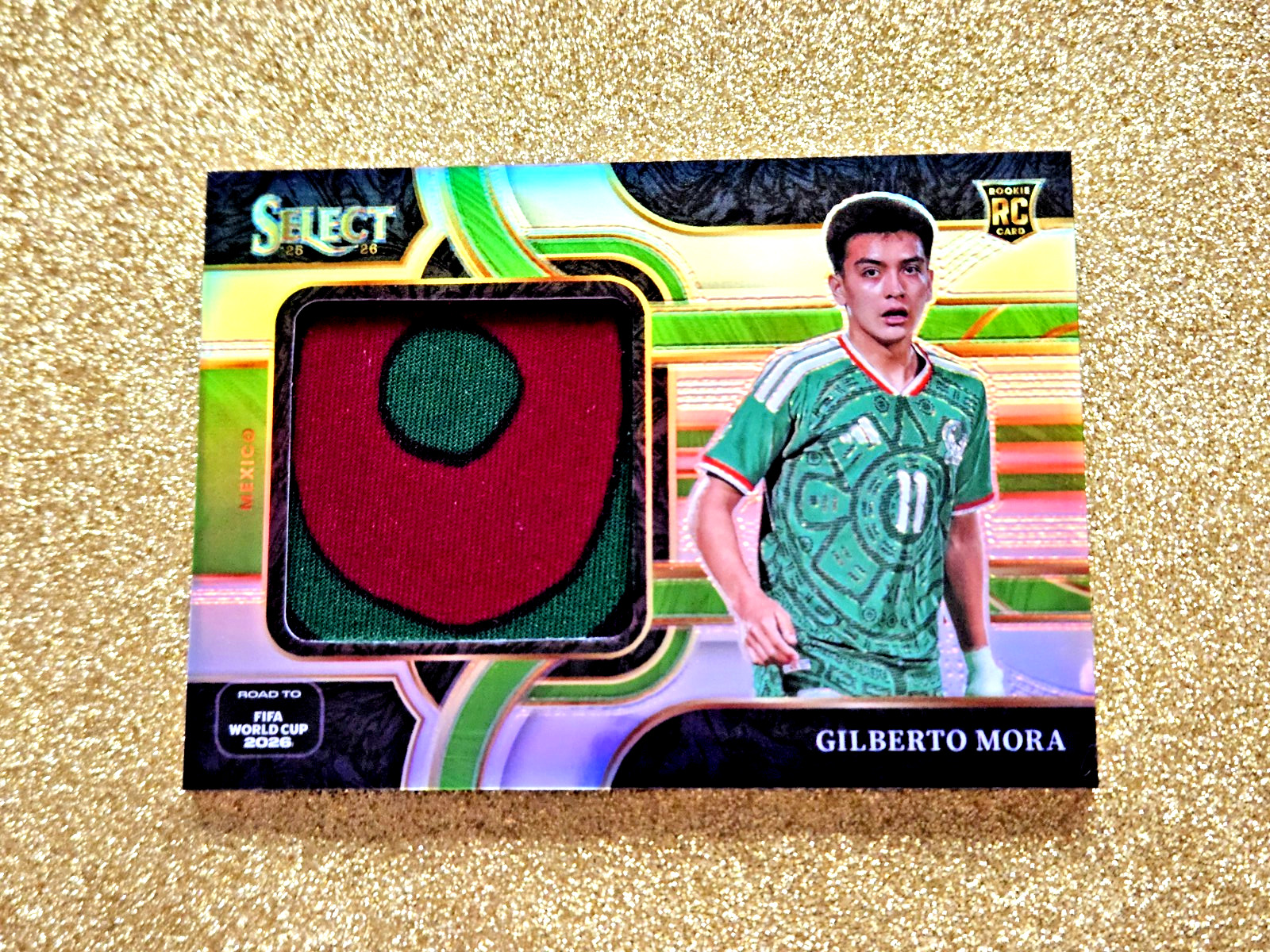 2025-26 Select Road to FIFA World Cup Gilberto Mora Jumbo RC Jersey #JS-GM MINT view 6