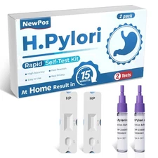 H Pylori Test Kit – 2 PCS H. Pylori Test, H-Pylori Stool (Antigen) Self-Test ...