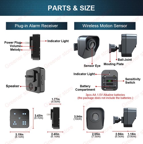Wireless Driveway 800M Alarm Weatherproof Motion Sensor Detector Alert Security - Picture 12 of 12