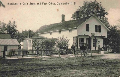 A View Of Buckhout & Co's Store & Post Office, Scipioville, New York NY 1913