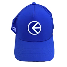 Ethika Athletic Blue Snapback Dad Hat Cap Ventilation Holes